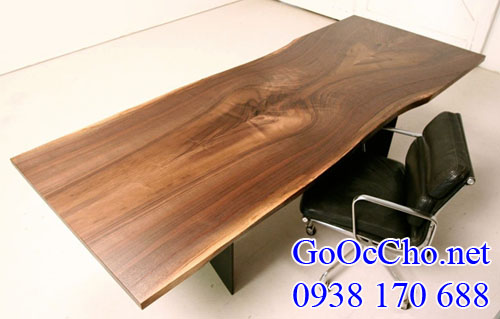 gỗ óc chó (walnut) làm bàn văn phòng