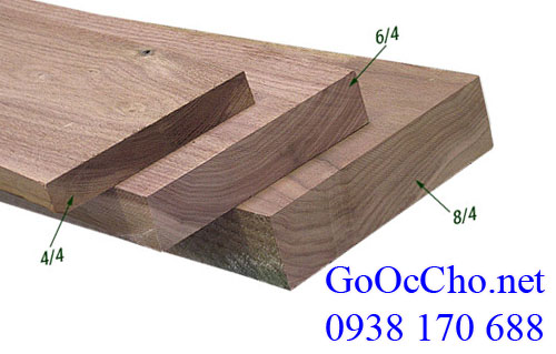 gỗ óc chó (walnut) Mỹ có nhiều quy cách