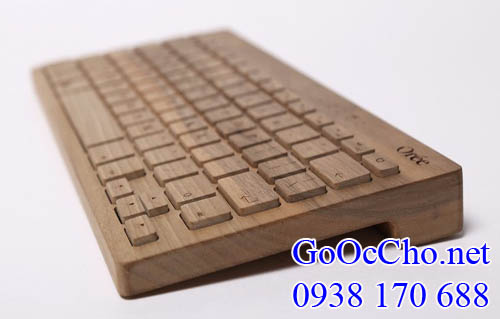 gỗ óc chó (gỗ walnut) làm bàn phím