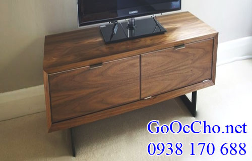 gỗ óc chó (walnut) làm kệ tivi