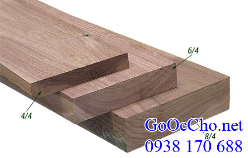 quy cách gỗ óc chó (walnut) Mỹ