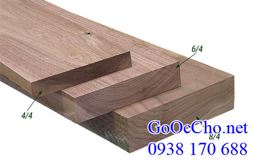 quy cách gỗ óc chó (walnut) xẻ sấy