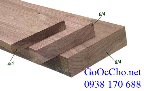 quy cách gỗ óc chó (gỗ walnut) Mỹ